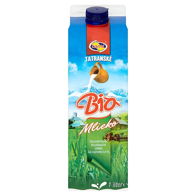 Tami Tatranské BIO čerstvé mlieko 3,6% 1 l