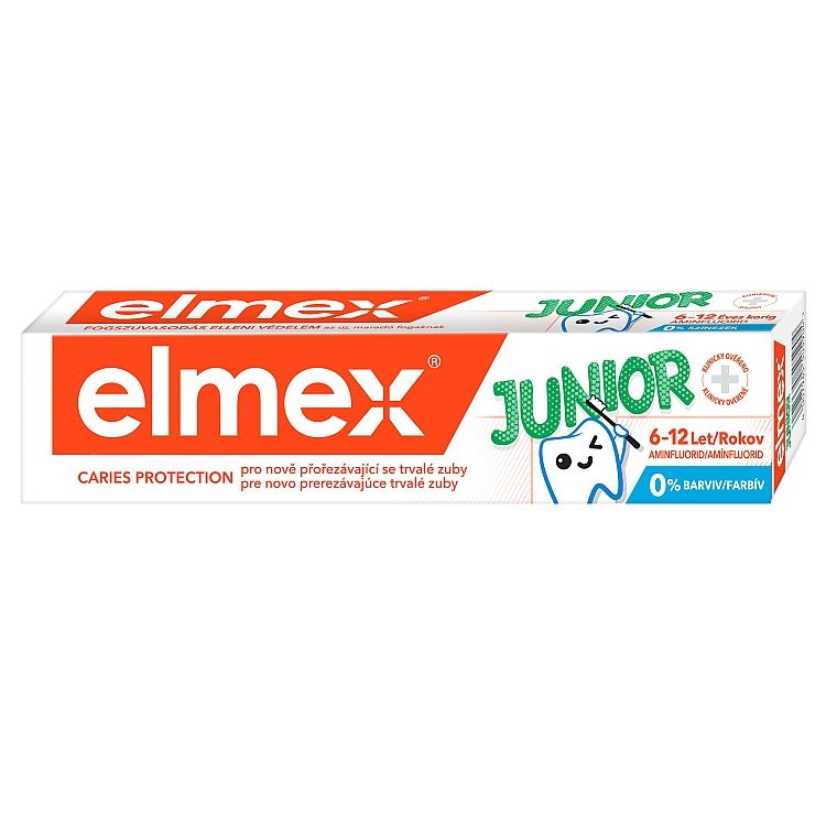 elmex Junior Zubná pasta s aminfluoridom 75 ml - eDELIA.sk