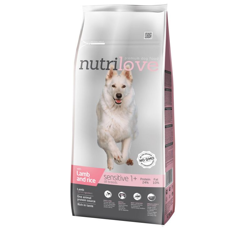Nutrilove Lamb and Rice granule sensitive 12kg - eDELIA.sk