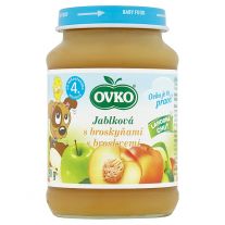 Ovko Jablková s broskyňami 190 g