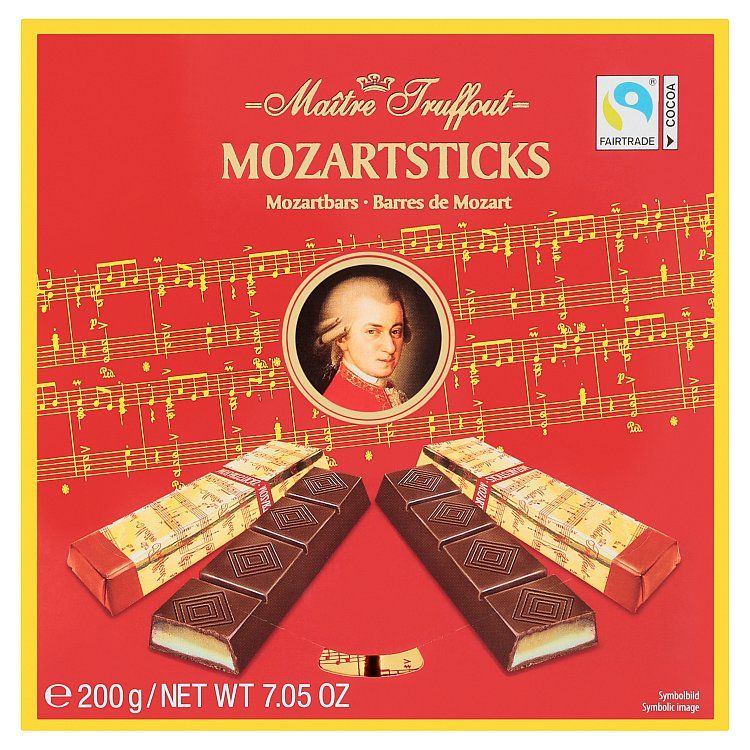 Maître Truffout Mozartsticks horká čokoláda s náplňou 200 g