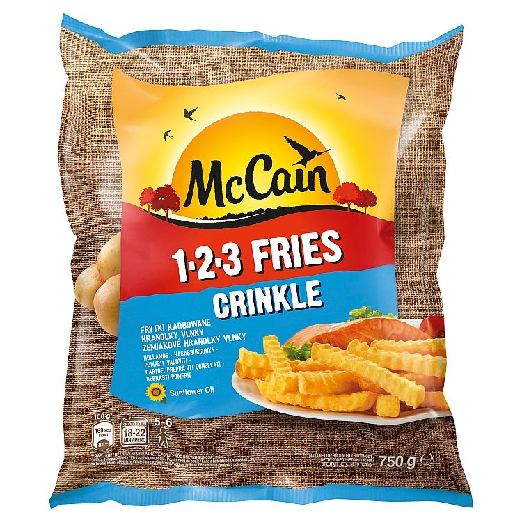 McCain 123 Fries Crinkle 750 g - eDELIA.sk