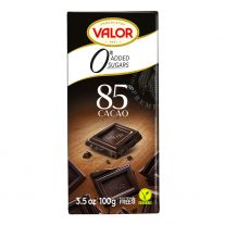 VALOR Čokoláda bez cukru 85% 100 g