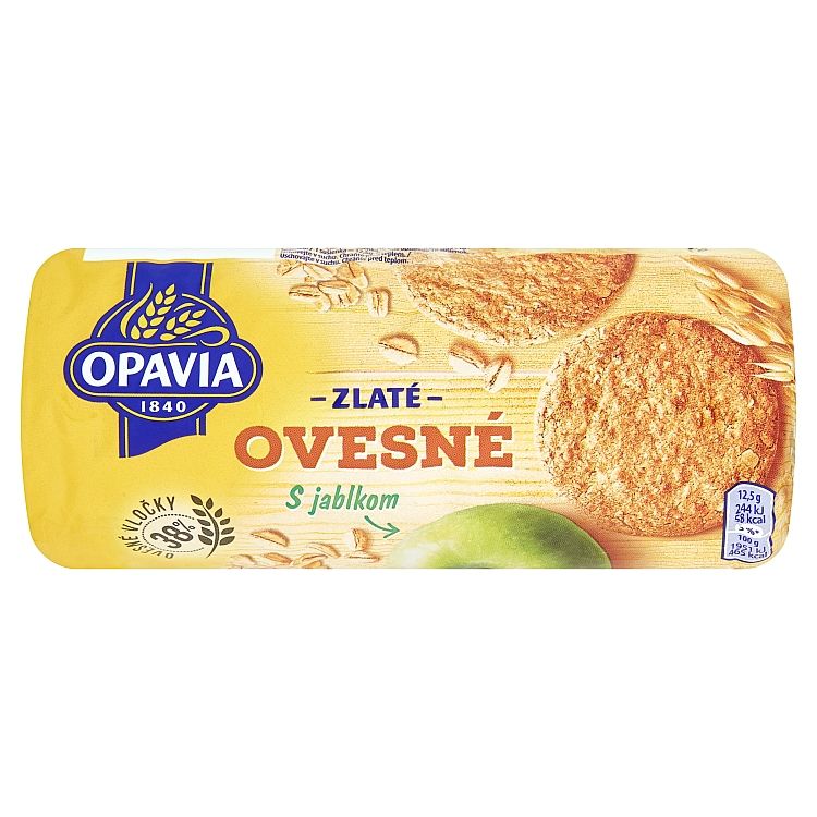 Opavia Zlaté Ovsené s jablkom 225 g