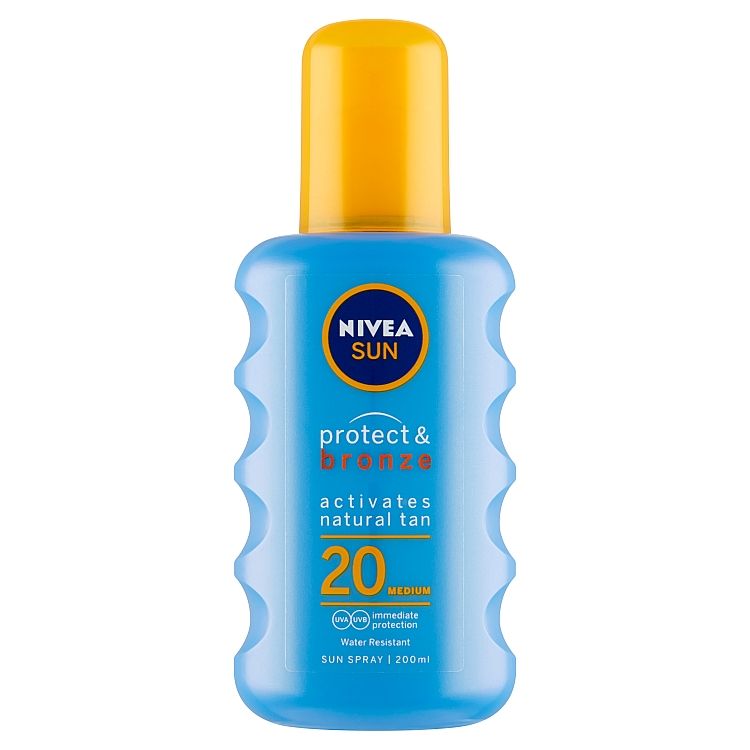 Nivea Sun Sprej na opaľovanie podporujúci zhnednutie OF20 200 ml