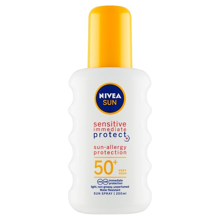 Nivea Sun Sensitive Sprej na opaľovanie OF 50+ 200 ml