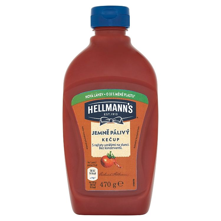 Hellmann's Kečup jemne pálivý 470g - eDELIA.sk