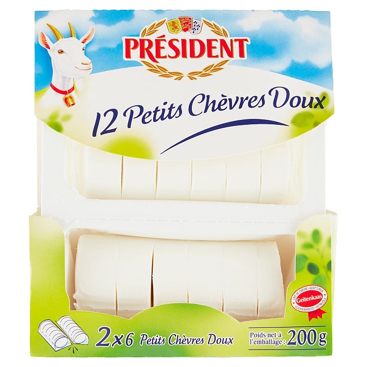 Président 12 Petits Chévres Doux 200 g