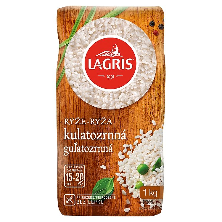Lagris Ryža guľatozrnná 1kg - eDELIA.sk