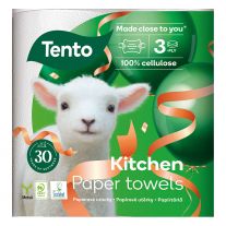 Tento Kitchen papierové utierky 3 vrstvy 2 kotúče