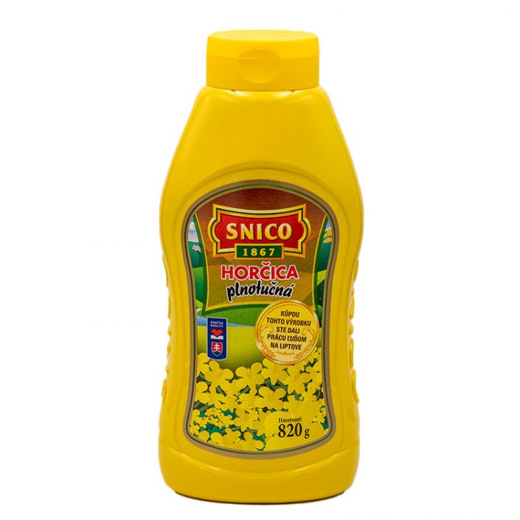 Snico horčica plnotučná 820g
