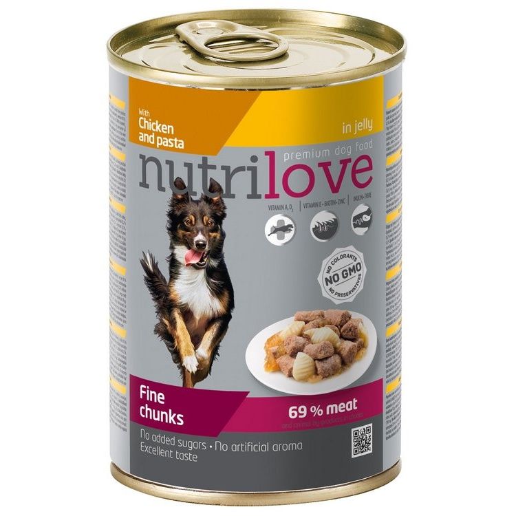Nutrilove Chicken and Pasta 415g - eDELIA.sk