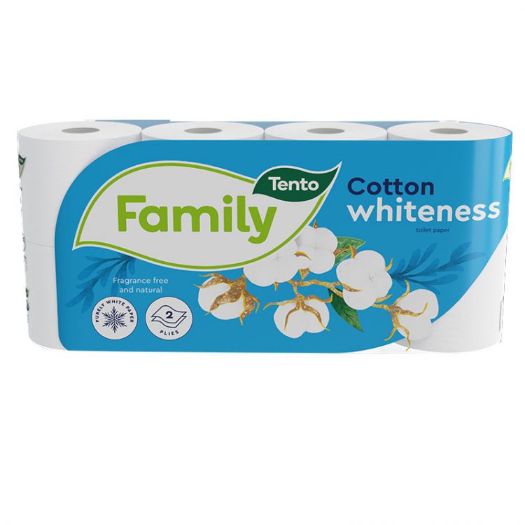 Tento Family White toaletný papier 2 vrstvy 8 kotucov