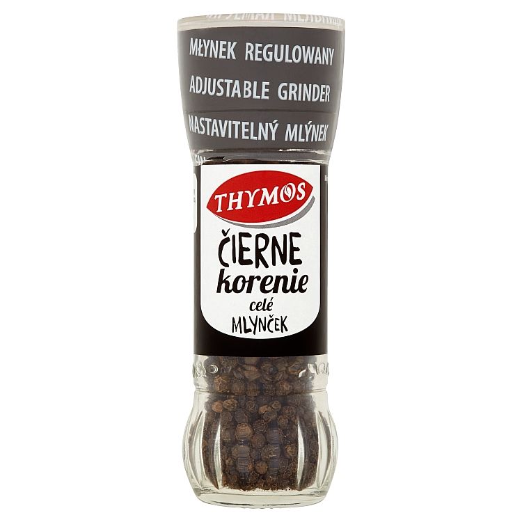 Thymos Čierne korenie celé 47 g mlynček