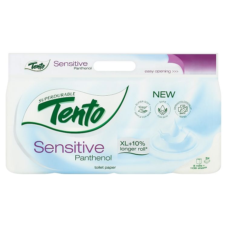 Tento Sensitive Panthenol toaletný papier 8 ks