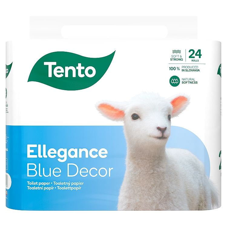 Tento Ellegance Cool Aqua toaletný papier 3 vrstvy 24 kotúčov - eDELIA.sk
