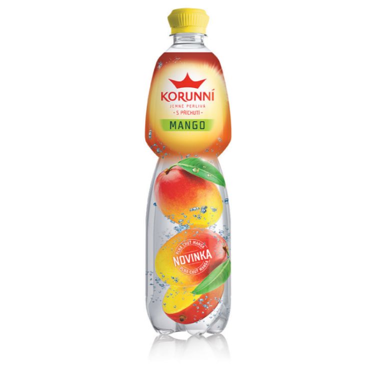 Korunní jemne perlivá mango 0,75 l