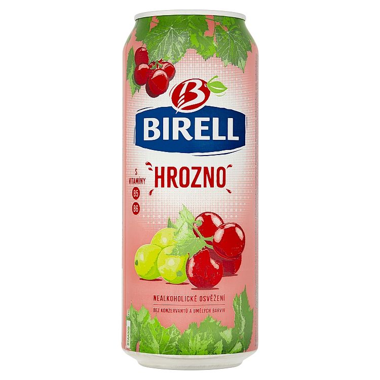 Birell Hrozno miešaný nealkoholický nápoj 0,5 l