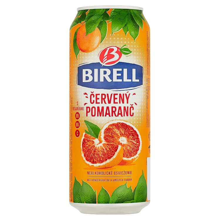 Birell Červený pomaranč miešaný nealkoholický nápoj 0,5 l