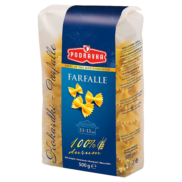 Podravka Farfalle semolínové cestoviny 500 g