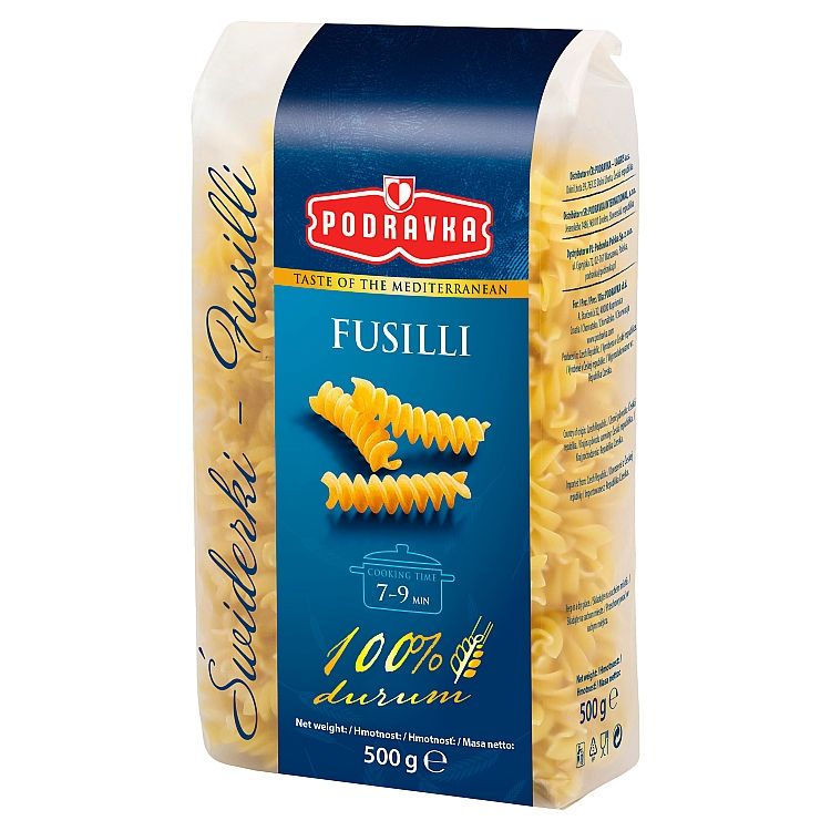 Podravka Fusilli semolínové cestoviny 500g - eDELIA.sk