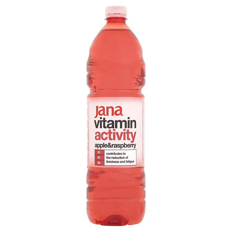 Jana Vitamin Activity nízkoenergetický nesýtený nápoj s arómou jablka a maliny 1,5 l - eDELIA.sk