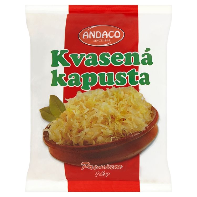 Andaco Premium kvasená kapusta v slanom náleve 1 kg