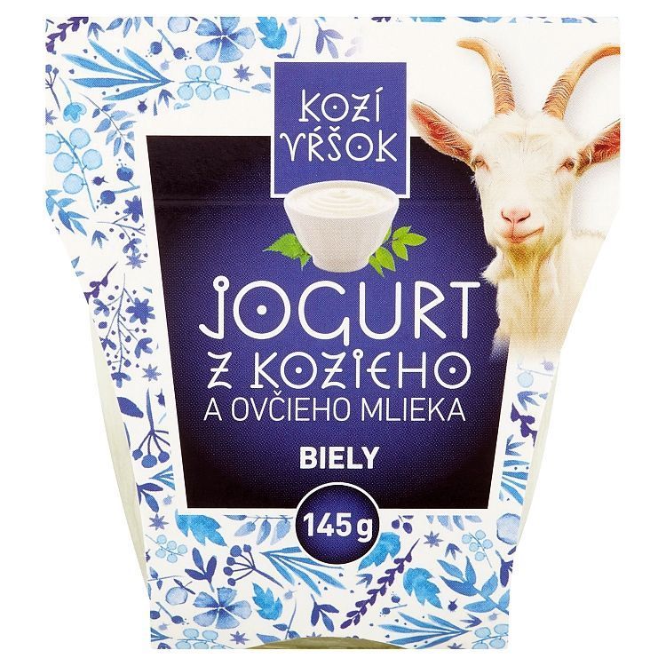Kozí Vŕšok Jogurt z kozieho a ovčieho mlieka biely 145 g