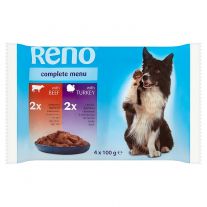 Reno Kapsičky pre psov 4x100g (2xmorčací, 2xhovädzí)