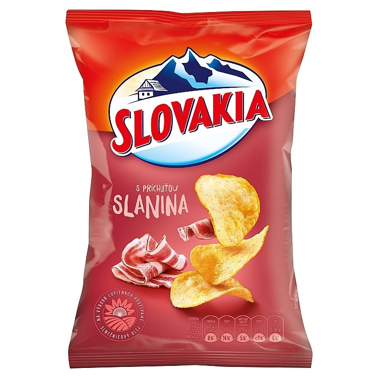 Slovakia Chips S príchuťou slanina 70 g - eDELIA.sk
