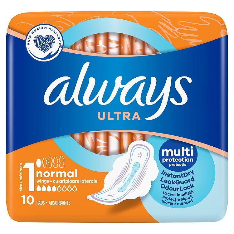 Always Ultra Normal (Veľkosť 1) Vložky S Krídelkami 10 ks - eDELIA.sk