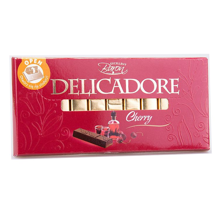 Baron Delicatore čokoladové tyčinky cherry 200 g