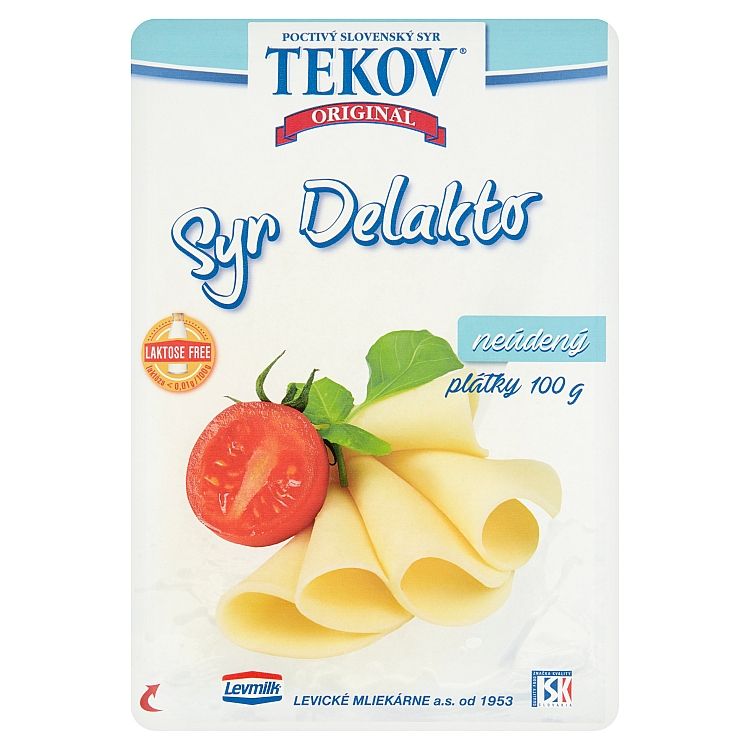 TEKOVSKÝ SYR Delakto plátky neúdený 100 g