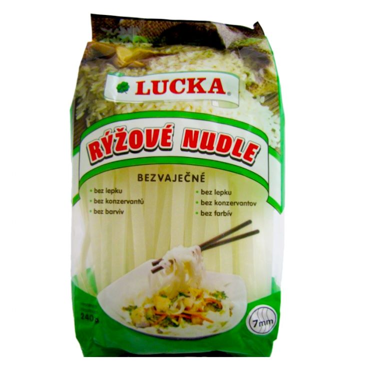 Lucka Ryžové Rezance 7 mm 240 g