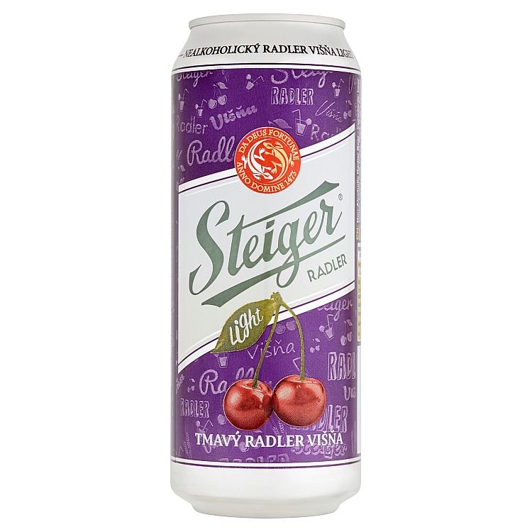 Steiger Light Radler Višňa Tmavé  500 ml