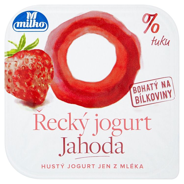 Grécky jogurt jahoda 0% 140 g - eDELIA.sk