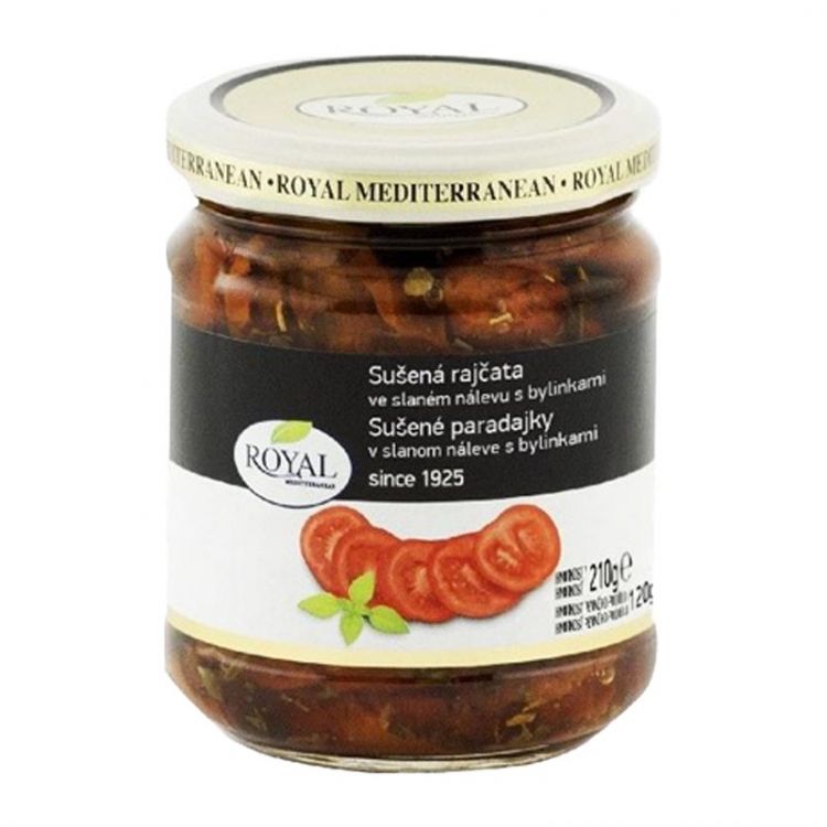 Royal Sušené paradajky v slanom náleve s bylinkami 215g