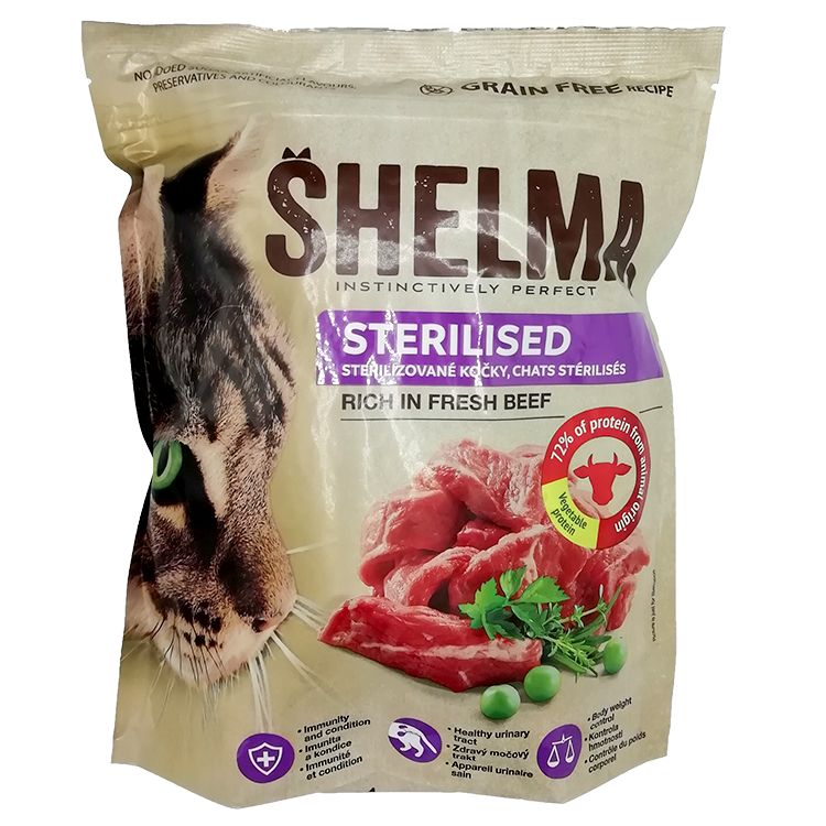 Shelma Dry FM cat sterile beef 750 g