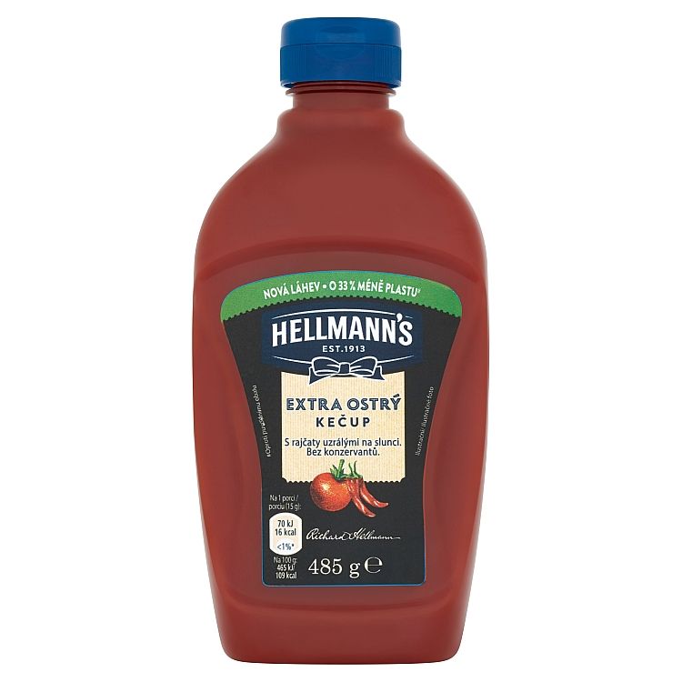 HELLMANN´S Kečup Extra Ostrý 485 g