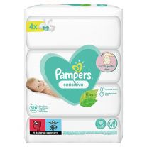 Pampers Sensitive Vlhčené Obrúsky 4ks Balení = 320 Obrúskov