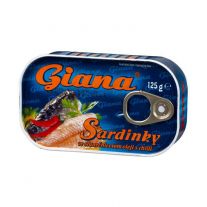 GIANA Sardinky v oleji s chilli 125g