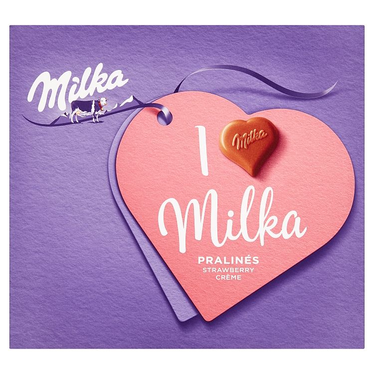 Milka I love Milka Jahoda bonboniéra 110 g