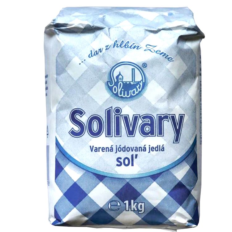 Solivary Soľ varená, jodovaná jedlá 1 kg