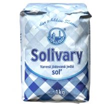 Solivary Soľ varená, jodovaná jedlá 1 kg