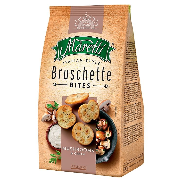 Maretti Pečené chlebové krúžky s príchuťou húb a smotany 70 g