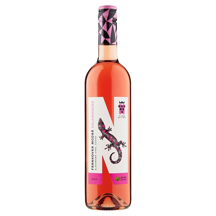 Víno Nitra Salamandra Frankovka modrá rosé slovenské víno ružové suché 0,75 l