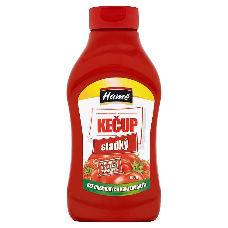 Hamé Sladký kečup bez chemickych konzervantov 900g