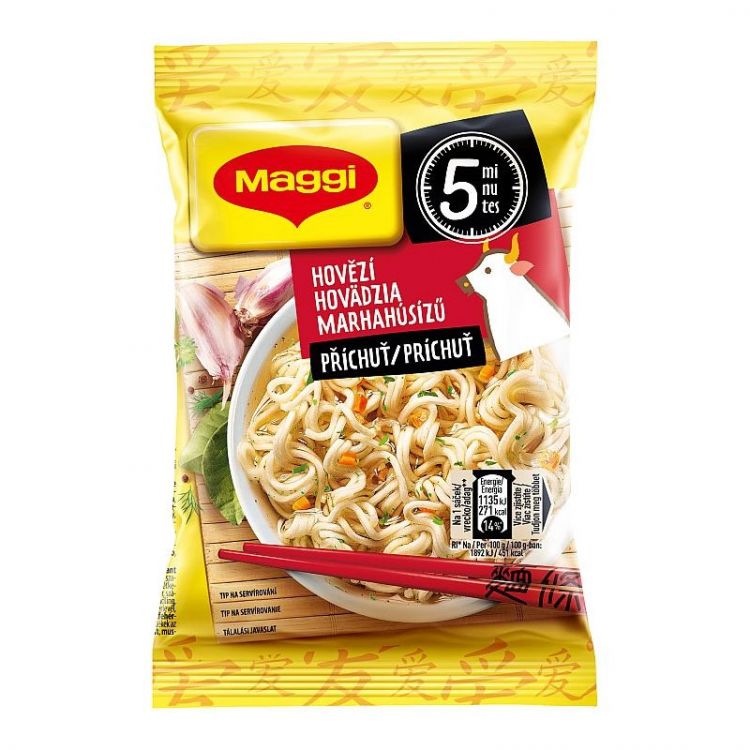 MAGGI Chutná pauza Instantné rezance s hovädzou príchuťou vrecko 59,2 g