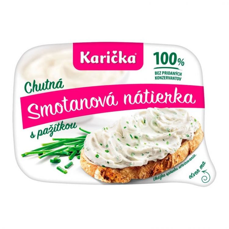 Karička Chutná smotanová nátierka s pažítkou 120 g