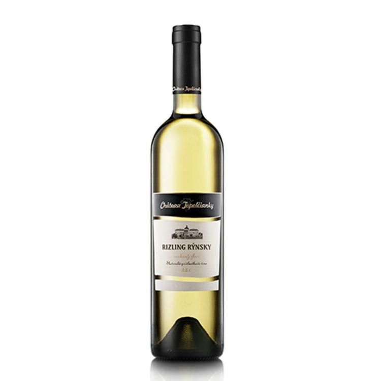 Château Topoľčianky  Rizling rýnsky neskorý zber akostné odrodové víno biele suché 0,75 l